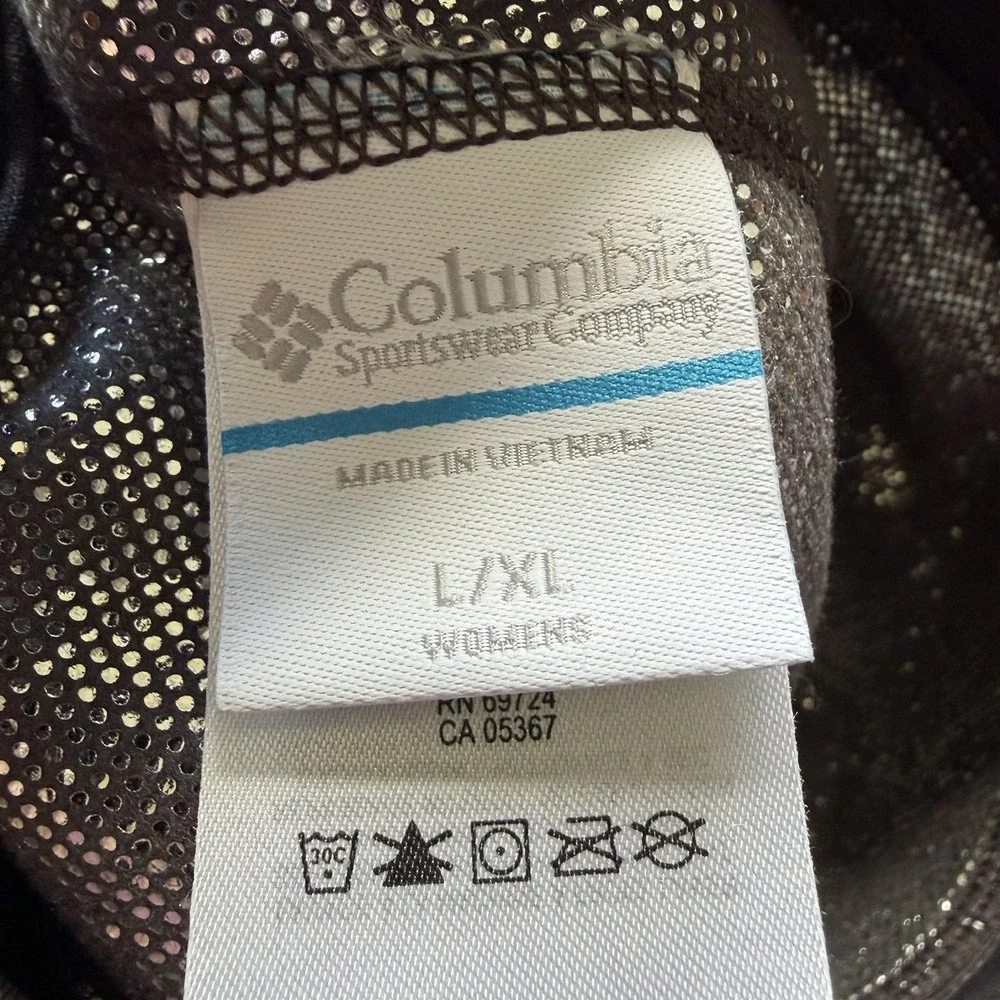 Columbia Omni Heat Beanie Pony Tail Womens Sz L/XL Taupe Gray Thermal Hat